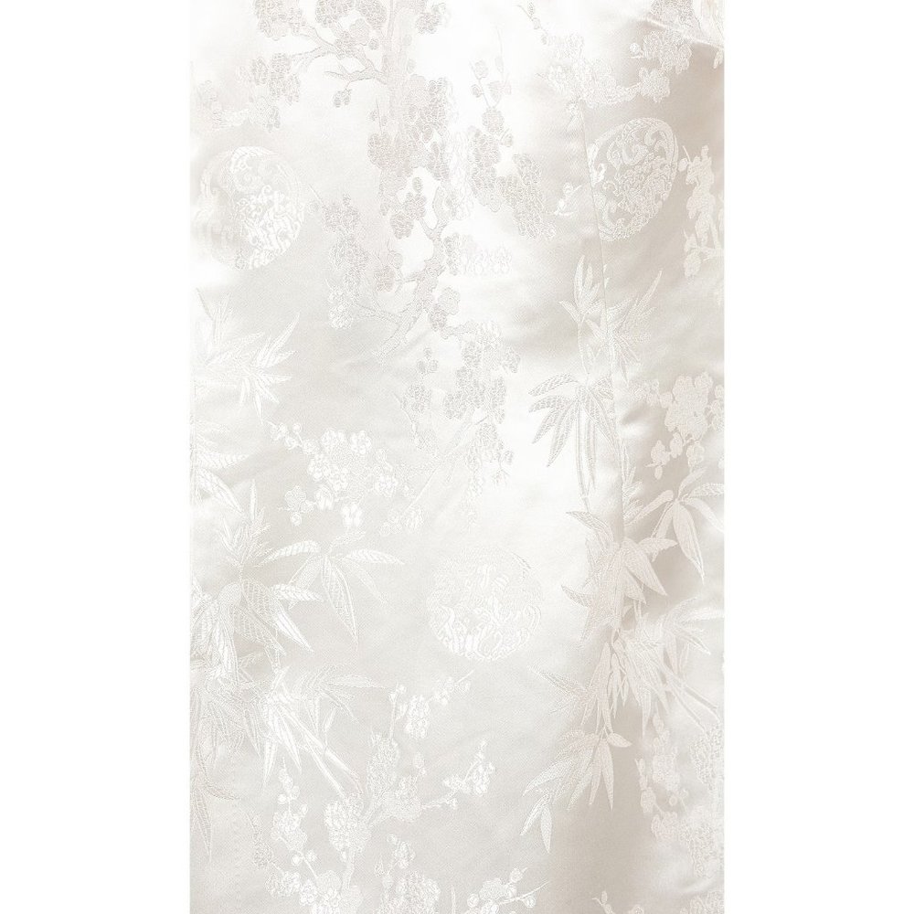 SAU LEE Joyce Dress Champagne Floral Mandarin Asian Qipao Chinese Cheongsam US 4 - Picture 9 of 13